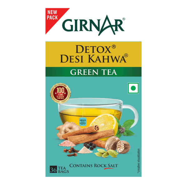 Girnar Detox Green Tea Bags - Desi Kahwa - Image 6