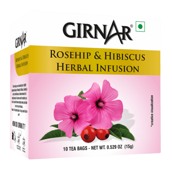 Girnar Green TB RoseHip & Hibiscus 10Pcs