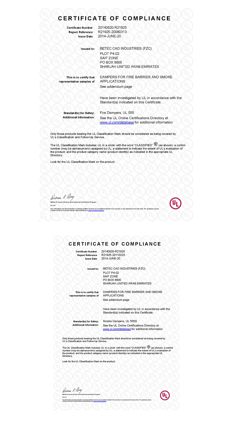 Ulcertificate