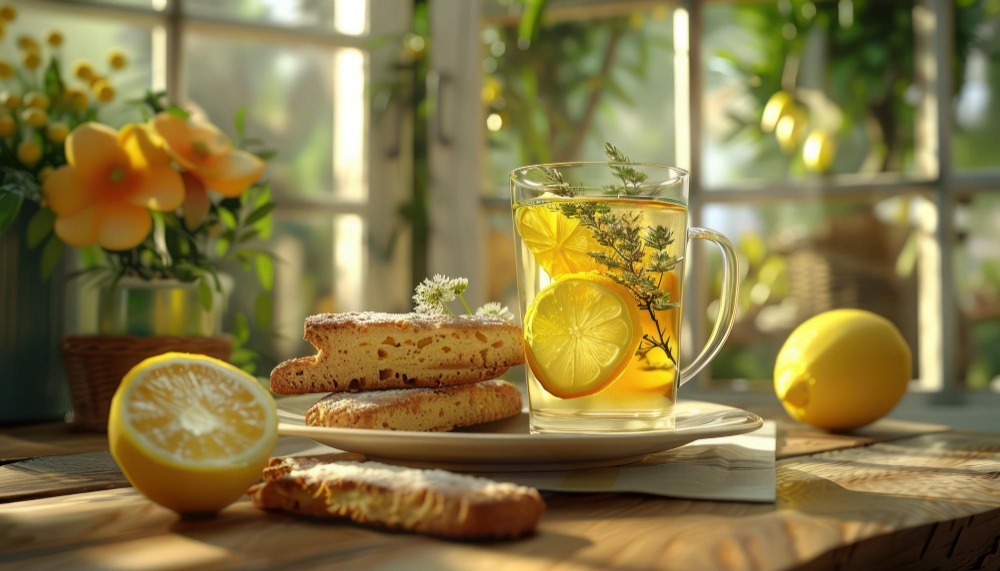 Lemon Tea with Delicious Mornings breakfast